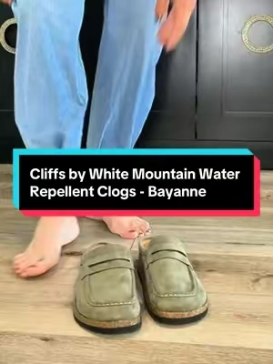 924 Cliffs by White Mountain Water Repellent Clogs - Bayanne #TiktokShopCreatorPicks #TiktokShopFallDealsForYou #tiktokshopblackfriday #qvcloyaltyprogram 