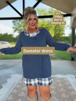 The prettiest sweater dress!!