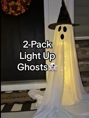 I’m not huge into decorating for Halloween but thought these ghosts were cute and my kids love them 👻 #halloween #halloweendecor #ghosts #spookyseason @Warmtime Party #CapCut 