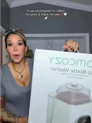 This baby bottle all in 1 washer is a MUST have baby essential if you are pregnant or postpartum mommy🍼🤍🤰🏽‼️🎉   #momcozy #momcozybottlewasher #babyessentials @Momcozy Official 