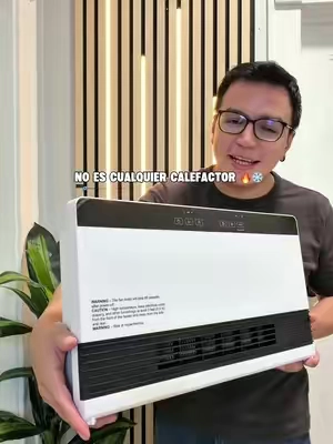 Este calefactor calienta rápido, lo puedes instalar en la pared o moverlo de un cuarto a otro 🔥 Además, tiene termostato, temporizador y también funciona como ventilador. Te lo dejo en el carrito naranja 🛒 #SpaceHeater #HomeEssentials #WinterFinds #HomeHeating #TikTokMadeMeBuyIt 