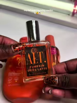 Cozy, warm, and perfect for fall! ALT Pumpkin Spice Fragrance brings comforting notes of spice and sweetness for a seasonal, everyday scent. #pumpkinspiceseason #altperfume #cozyscents #fallperfume #sweetfragrance