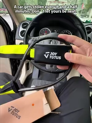 A steering wheel lock will keep car thieves away #carthief  #theftprevention  #cartheft  #vehicletheftprevention  #steeringwheellock 