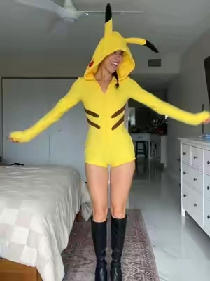LOL 😆⚡️ size xs @Dolls Kill  #costumeideas #halloween #costume #halloweencostume #pikachu 