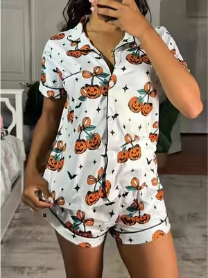 the CUTEST pajama set for halloween🎃