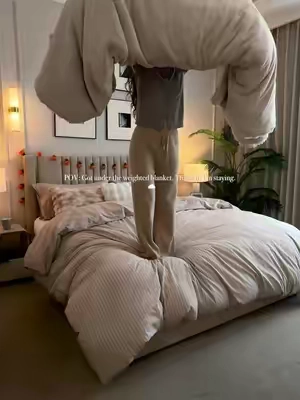 Soft, fluffy, and impossible to leave. ☁️🤎 Consider this your sign to get cozy. #sohochic #HomeEssentials #bedsure #bedsuregetcozy #yourcomforteryourway #christmasdecor #fallvibes #fall #autumn #fallbedding