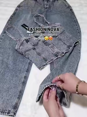 Cassie Denim Pant Set - Vintage wash #tiktokshopstockup  @Fashion Nova 