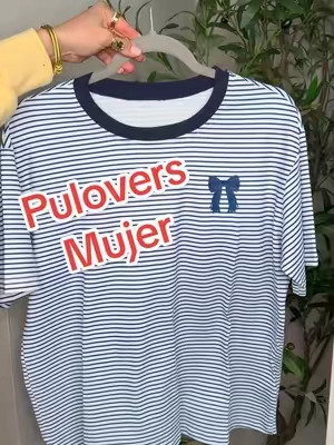 🚨➡️ Camiseta de mujer con estampado digital de rayas, detalle de lazo, cuello redondo y corte casual holgado. Ideal para uso diario y para combinar con jeans, shorts o faldas. @KediChic #tiktokshopstockup #blackfriday #camiseta #forwomen #viral 