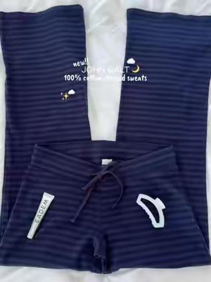 Omggggg navy and blue striped sweats! Limited stock! Run 🏃‍♀️ @pacsun #pacsun #brandymelville #johngalt #sweats #fallfashion 