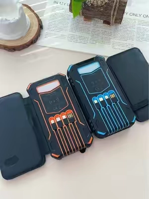 ❤️🔥Never run out of battery! 48,000mAh solar power bank with 4 built...