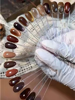 TikTok Shop New Arrivals are here! 🔥  Limited-time deals, first come, first served—shop now before they’re gone! 🛍️✨ Your brown nail era starts here 🤎 Beetles Brown | Chestnut Mousse 20 Shades Gel Nail Polish Cosmetic Set #beetlesnewarrivals #SoHoChic #tiktokshopstockup #fallnails #brownnails 