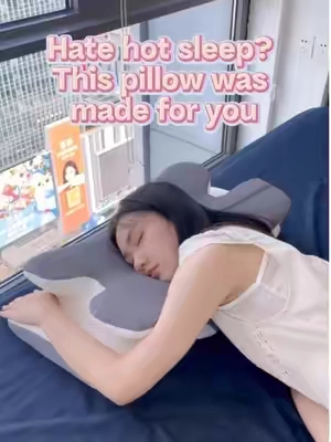 The best pillow for real people who just want real sleep. #pillow  #memoryfoam #backpain #DeaIsForYouDays #tiktokshop   