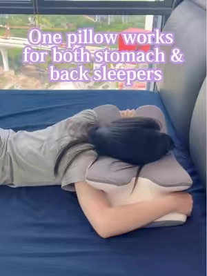 I didn't even buy a pillowcase, it already came with one. #pillow #cervicalpillow #ergonomicpillow #sleep #DeaIsForYouDays      