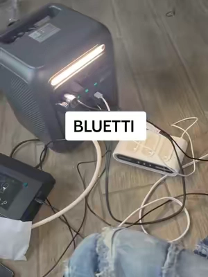 yes you can plug up appliances as well 🔌 #powerstation #bluetti #poweroutage 