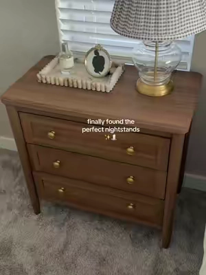 these are in “dark oak” #nightstand #bedroommakeover #roommakeover #nigntstands #roominspo 