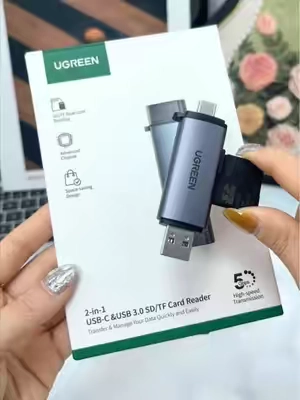 Grab the UGREEN 2-in-1 card reader now - lightning-fast transfers, dual card slots, and a special limited -time discount waiting for you!🚀#techvibes #SDCardReader #summerfinds #tiktokshopstockup #PhoneAccessories