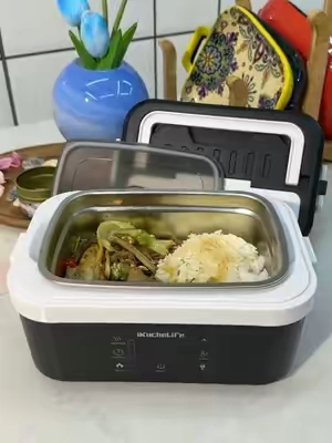 Electric lunchbox! No more cold food!! It's awesome! #electriclunchbox #lunchboxes #lunchtime #lunchbox#lunchideas 