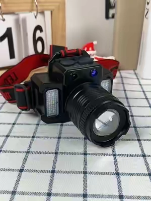 Linterna frontal LED, linterna frontal impermeable rechargeable por USB para exploracion, camping al aire libre. Muy bonita recomendada #led #flashlight #lights #headlamp #tools