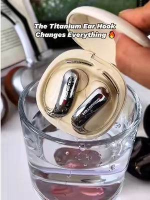 If you hate earbuds that feel heavy, try these 👀 The 0-Gravity titanium ear-hook design feels incredibly lightweight. #MonsterEarbuds #WirelessEarbuds #TitaniumEarbuds #BluetoothEarbuds #tiktokshopfalldealsforyou  