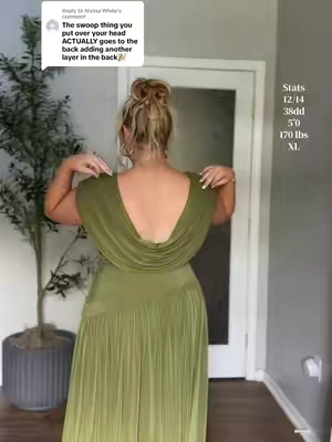 Replying to @Alyssa White it’s giving goddess 😍 #weddingguestdress #tiktokshopstockup #curvyfashion #formaldress 