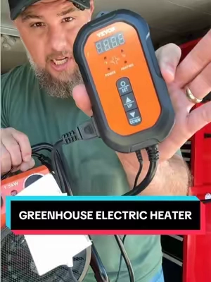 This VEVOR 1500W electric heater has a separate digital thermostat, adjustable airflow, and multiple modes to help keep your workspace comfortable when the temperature drops. #vevor #garageheater #electricheater #spaceheater #tiktokshopcreatorpicks 