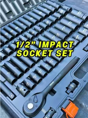 If you need a heavy duty socket set; don’t pass on these. #socketset #impactsocket #mechanic #toolset #vevor 