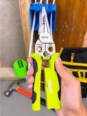 This super practical tool is perfect for all electrical and home projects! It combines 8 functions in one. Free shipping for a limited time. Click the shopping cart below to order now. #seesesuperbrandday #electrician #electriciansoftiktok #wirestripper #tools 