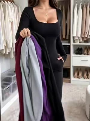 Women's Sexy Long Sleeve Fitted Jumpsuit#jumpsuit #bodysuit #falldealsforyou #OOTD #tiktokshop 