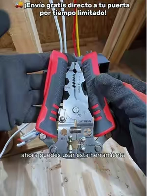 ¡Una herramienta super práctica para todo eléctrico y proyectos del hogar!  Trae probador de voltaje, pelador ajustable y ponchadora en un solo diseño. Envío gratis disponible por tiempo limitado. Haz clic abajo en el carrito para ordenar la tuya hoy mismo. #ElectricistasEEUU #TrabajoDeObra #HerramientasDeTrabajo #EnvioGratis #TipsDeConstruccion