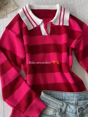The sweater polo that looks expensive but feels SO soft❤️ # Easy, polished & perfect for fall. Adding this one to my rotation ASAP🍂☁️ #fallfashioninspo