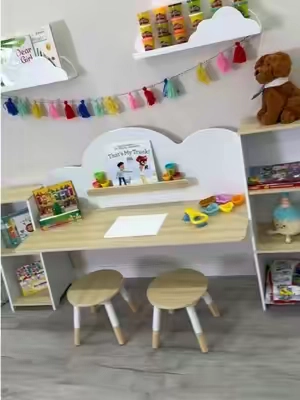 Mesita de madera en forma de nube ☁️ #homefurniture #furniture #casa #kidsplay 