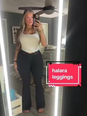 obsessed with these lace pants from @Halara_official 😍😍😍😍 #halara #flareleggings #leggings #halaraeveryday #halaraleggings 