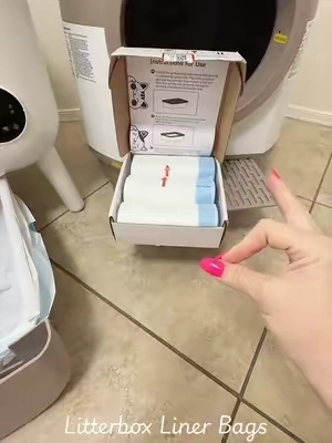 Finally Restocked 🚨 No rip Litter Box Liner Bags for Automatic Litterboxes! This is when you stock up and grabe a few boxes so you don’t have to think about it for a year!  #catlitterlinerbags #automaticlitterbox #catlitterbox #linerbags #tiktokshopcreatorpicks 