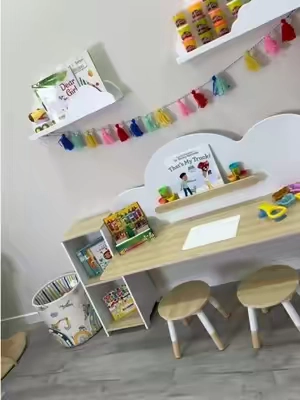 Mesita en forma de nube para las actividades de tus niños #homefurniture #furniture #casa #Home 