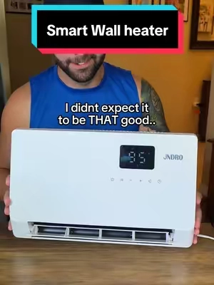 1500W Smart wall heater with overheat protection! 😳 #portablewallheater #smartspaceheater #spaceheater #wallheater #smartwallheater 