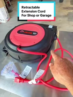 No more fighting tangled extension cords! 🔌 Pull out what you need and let it retract when the job is done. #VEVOR #ExtensionCordReel #ShopTools #GarageTools #ToolTok @Haidee_Collab @VEVOR Outdoor Store @VEVOR Store @VEVOR Automotive Store 