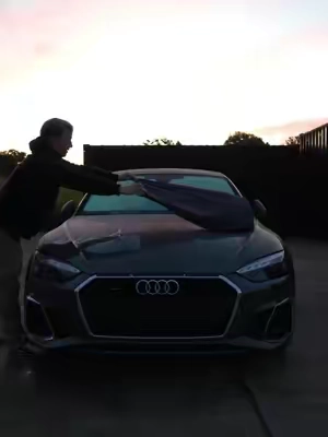 This is the best way to dry your car… #detailing #blacklinetowel #blackline #carcare #dryingtowel 