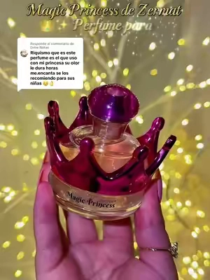 Respuesta a @Entre Notas @Zermat USA Dulce, delicado y con brillitos ✨ Magic Princess tiene un frasco de coronita precioso y un aroma frutal y floral con un fondito dulce de vainilla y caramelo. Un detalle hermoso para sorprender a tu princesa. 🎀 #MagicPrincess #PerfumeParaNiña #FraganciaInfantil #RegaloParaNiñas #tiktokshopstockup 