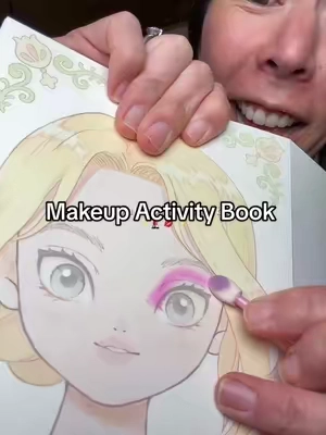 Let her explore and test makeup - on paper! This is my daughters favorite book and it’s packed with so many fun activities, there is always a page she is excited to do 👌🏼✨💋 #girlsmakeup #girlygirl #playmakeup #girlsactivity #screenfreeactivities 
