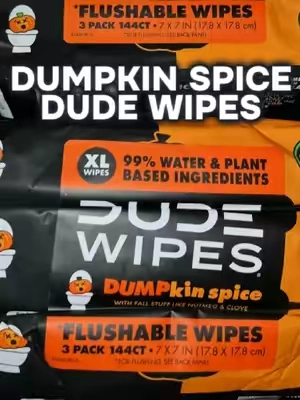 Dude Wipes brought back Dumpkin Spice, and if you missed them last year, this is your chance. The 6-pack is available right now with free shipping, but these seasonal wipes do not stick around forever. - #DudeWipes #DumpkinSpice #PumpkinSpice #FlushableWipes #MackMotivates 
