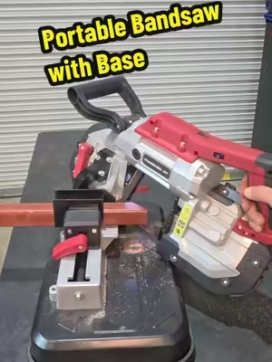 PowerSmart Portable Band Saw with Removable Alloy Steel Base, 10Amp 1100W Motor 5-Inch Deep Cut Bandsaw for Metal(PS3051 @PowerSmartUSA #SohoChic #fallpicks #toolupgrade #tiktokshopstockup #powersmart 