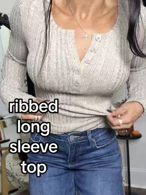 a fall closet essential for your jeans @PrettyGarden #longsleeveshirt #prettygarden #tiktokshopstockup 
