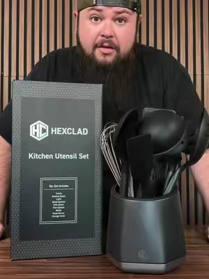 The HexClad 9-Piece Utensil Set 🔥 Check link for current pricing #hexclad #utensils #tiktokshopcreatorpicks #tiktokshopblackfriday #tiktokshopcybermonday 