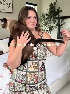 Okay I’m obsessed!!! Where are the girls that love cats! 🐈 #catdress #catowner #catgirl #cats