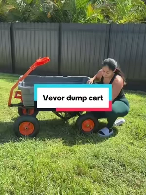 And suddenly the home projects didn’t seem so dreadful anymore #dumpcart #vevordumpcart #vevor #yardwork #heavyduty
