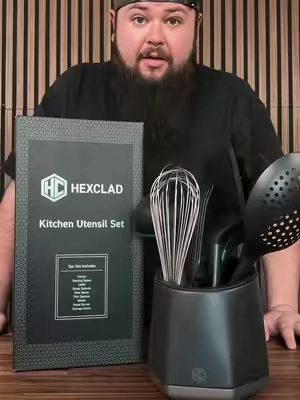 The HexClad 9-Piece Utensil Set 🔥 Check link for current pricing #hexclad #utensils #tiktokshopcreatorpicks #tiktokshopblackfriday #tiktokshopcybermonday 