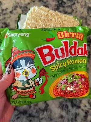 No words needed! Birria is hands down the best @Buldak flavor! #buldak #buldakramen #birriaramen #latenightsnack #ramen 