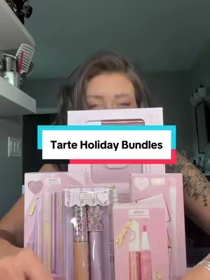 @tarte cosmetics understood the holiday gift assignment! 🎁💗 From juicy lip sets and blush macarons to mascara must-haves, these holiday bundles are SO cute and such a fun way to gift your beauty besties (or treat yourself 😉). I’m sharing my favorites and will be showing you what’s inside each one! #TarteHoliday #HolidayGiftIdeas #BeautyGiftSets #TikTokShopFinds