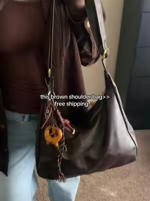 perfect for fall🍁🥐 #shoulderbag #bag #brownbag #fashionfinds #tiktokshopcreatorpicks