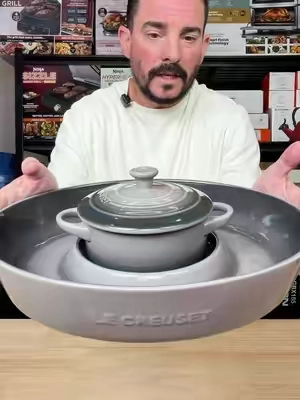 Chips and dip platter isn’t going to last long. #qvc #lecreuset #hosting #holidays 